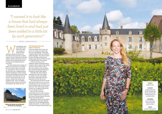 published chateau de lalande article